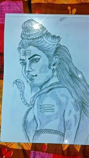 How to draw Mahakal drawing / 💫✨💗 #art #pencildrawing #artist #sketch #sketch #shorts
