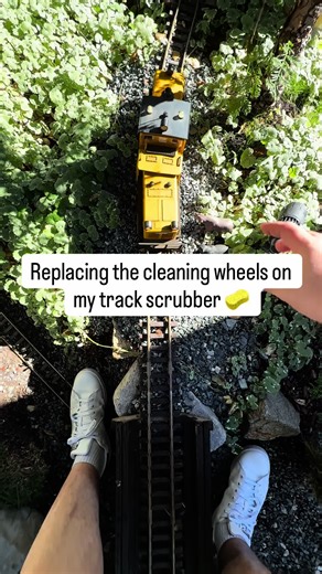 Replacing the cleaning wheels on my track cleaning engine #modeltrains