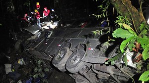 Bus crash claims at least 50 lives