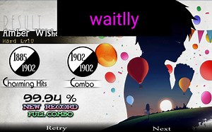 【琥珀色的梦】Amber Wishes hard LV.11 FULL COMBO 99.94%