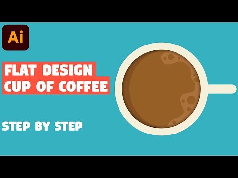 Cup of coffee in 5 EASY STEPS | Illustrator CC tutorial