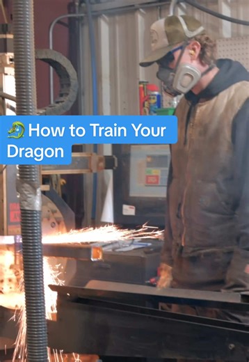 🐉 How to Train Your Dragon This is the Dragon A400 CNC plasma machine — it takes raw steel and carves it into exact parts using computer-guided plasma cuts. No templates. No guesswork. Just insane accuracy. Watch how clean the edges are… Listen to that cut… What would you make with a Dragon A400? #CNCPlasma #MetalFabrication #ShopLife #MakerTok