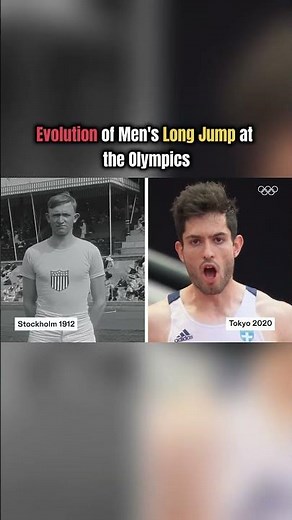 100 Years of Olympic Long Jump Evolution #olympics #athletics #trackandfield