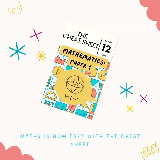 Miss Angler on Instagram: "The study guide that actually makes Maths EASY! 🚨🚨The Cheat Sheet for Grade 12 Mathematics launch 10/10/23 for Paper 1 and Paper 2! All available on MissAngler.co.za 🔥🙌🏻"