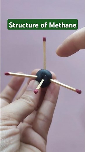 Structure of Methane (CH4) #structure #methane #hydrocarbons