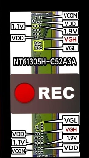 NT61305H-C52A3A COF DATA Flying TAB REAL COF DATA SHEET panel repairing tricks and tips for advanced