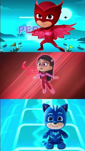 DANCE! GO! Pj Masks Laughing Coffin Dance Tiles Hop EDM Rush #shorts #coffindance #pjmasks