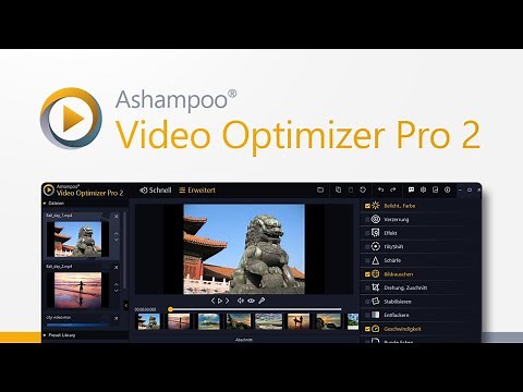 Ashampoo Video Optimizer Pro 2 - Brillante Videos
