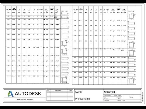 Revit Basic Reinforcement Detail Shape and Unit Weight