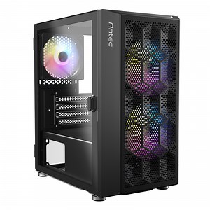 Antec NX200M Tempered Glass RGB Micro-ATX Mini Tower Gaming Case - Black