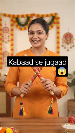 DIY Dandiya Stick Decoration At Home | Navratri Special Dandiya Decoration Idea 2026