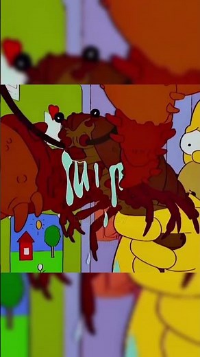 Homer and Pinchy the Lobster! 😂 #simpsons #viral #trending #funny