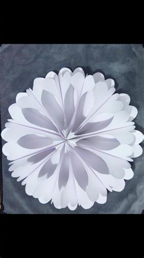 ✂️❄️How to make 3d snowflakes #diy #papercraft #shorts
