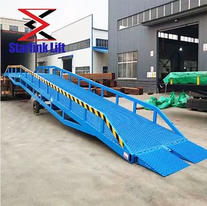 [Hot Item] 10t Factory Direct Sale Loading Hydrauic Mobile Yard Ramp Portable Loading Dock Ramp