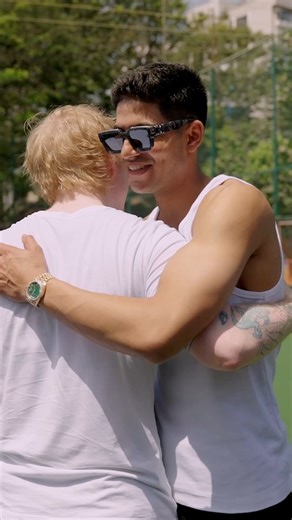 Played cricket and had a chat with Shubman Gill and Tanmay Bhat when I was over in India, had a blast. They cut out the footage of me bowling badly. Full vid on youtube | Ed Sheeran