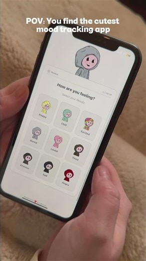POV: You find the cutest mood tracking app 💛