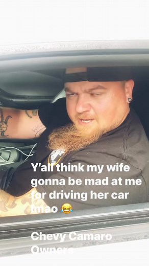 114K views · 932 reactions | Y’all think my wife gonna be mad at me for driving her car lmao  Chevy Camaro Owners | Catfish Cooley | Facebook