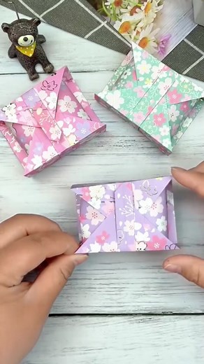 Hermosa caja de regalo: proyecto de origami fácil