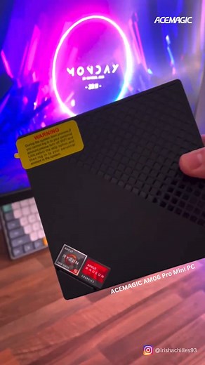 Have you ever thought of getting a mini PC? Explore the ACEMAGIC AM06 Pro Mini PC with @irishachilles93 😲🔥🔥 This Mini PC packed with a Ryzen 5 CPU, 16GB RAM & a 512GB SSD. All in this tiny compact case 🤯 I didn’t expect this lil guy to be able to show on my dual monitor setup but it can handle 3 monitors at once. This may be small, but it’s mighty 💪🏻 🛒💨bit.ly/ACEMAGIC_AM06pro_minipc . . #minipc #acemagicam06pro #acemagicminipc #acemagicpc #minicomputer #ACEAM06Pro #pcsetup #computer #ace