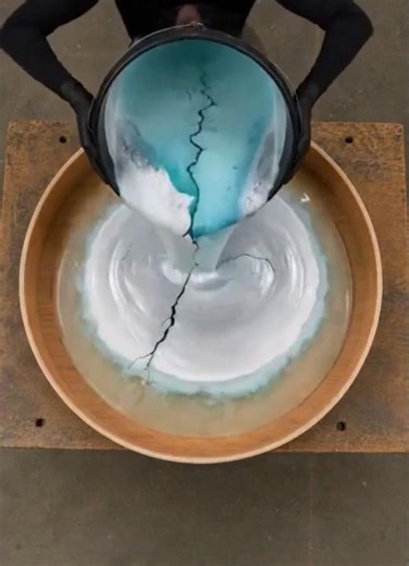 Frozen Lake Epoxy Coffee Table