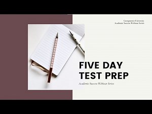 Five Day Test Prep