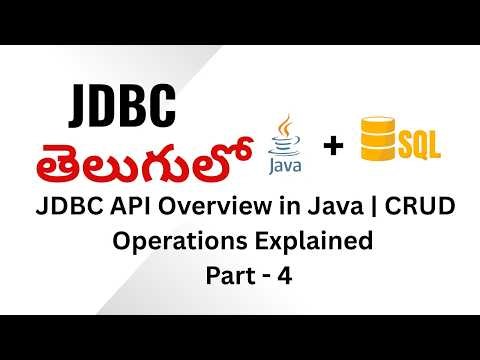 JDBC API Overview in Java | JDBC Tutorial #4