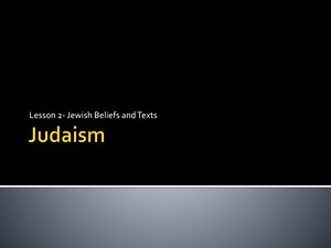 Judaism - SlideServe