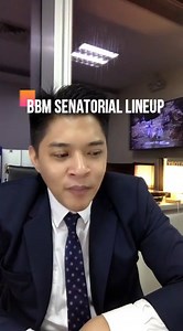 BBM Senatorial lineup #respicioDistrict2 tiktok.com/@congrespi fb.com/haroldrespi | Atty. Harold Respicio