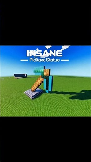 I Built This Giant Pickaxe in 20 sec ⛏️🔥 #minecraft #shorts #edit #minecraftshorts