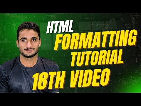 HTML Formatting Tags Explained | Beginner Tutorial.