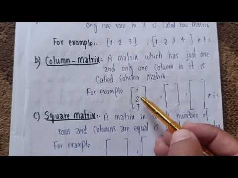 Class 9 Maths Chapter 1 Matrix || Mathematics with Naveed Khan