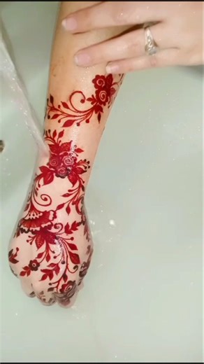 Flower Mehndi Design #creativehenna