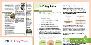 CPD: Self-Regulation (Handout)