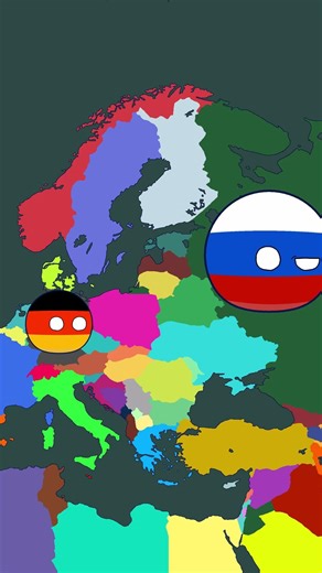 ドイツがあの姿に...!? #countryballs #ポーランドボール #shorts