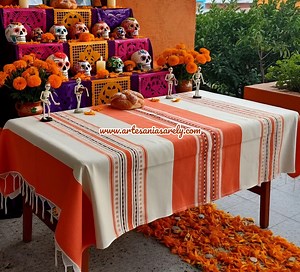 Handmade Colorful Mexican Tablecloths: Cotton Dining Table Cover. Yellow, Orange, Pink, Green, Etc. Beautiful Tablecovers. 4 Sizes Available - Etsy