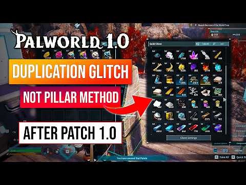✅ PALWORLD DUPLICATION GLITCH | NEW DUPE GLITCH IN PALWORLD 1.0 | UNLIMITED MATERIALS! #palworld