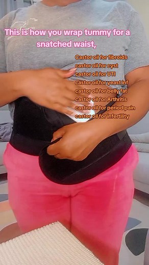 How to Wrap Your Tummy for a Snatched Waist with Castor Oil