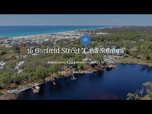 30A Florida Grayton Beach Vacation Rental 36 Garfield Street "Casa Sombra"