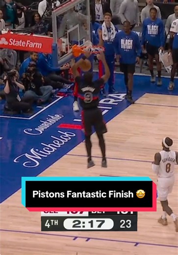 Fantastic Finish for the Detroit Pistons at Home