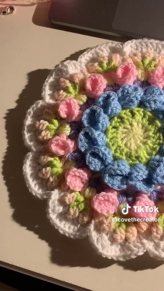 I cant stop crocheting blankets and im so excited about this one!! • • Pattern: Crochet 2020 Mandala by Debi Dearest on Youtube • • #crochet #crochetersoftiktok #crochettok #crochetblanket #crochetblanketpattern #crochetpattern #blanket #crochettiktok #crochetaddiction #capcut #videoediting #fyp #foryou #foryoupage #fyppp