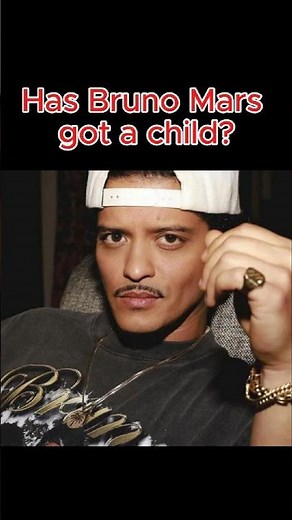 Does Bruno Mars have a child? 👶 #BrunoMars #CelebrityKids