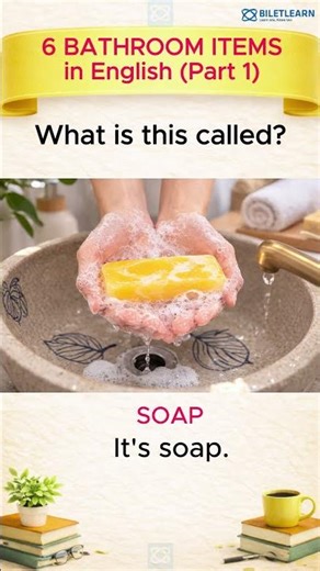 Master 6 Bathroom Items I BILETLEARN | | Learn One, Know Two with Native Word Pairs