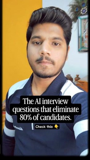 Top 30 AI interview questions that eliminate 80% of candidates.#aiengineer