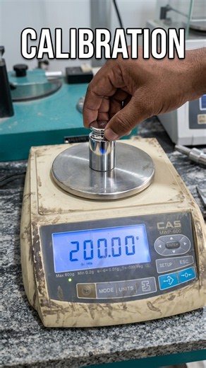 Calibration of Weighing Scale at 200g