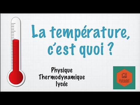 La température, c'est quoi ?