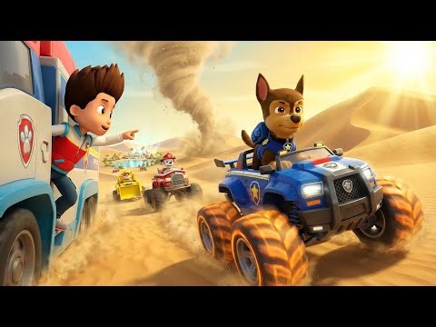 PAW Patrol: Rescue Wheels – The Desert Sand Sprint! 🏜️🚛 | Monster Truck Race, Sinking Sands!