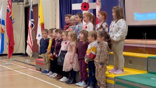 I Wear This Poppy song ♥️ ( Kindergarten KH) | North & South Esk Elementary School - NSEE