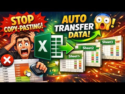 Stop Copy-Pasting in Excel 😱 | Auto Transfer Data to Multiple Sheets (VBA + Filter)
