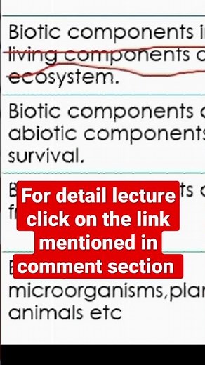 Environment and its components||segments of environment
