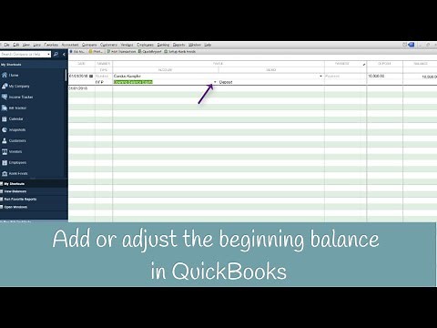 How to add or adjust the beginning balance in a bank account or credit card in QuickBooks